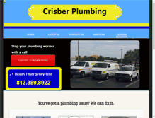 Tablet Screenshot of crisberplumbing.com